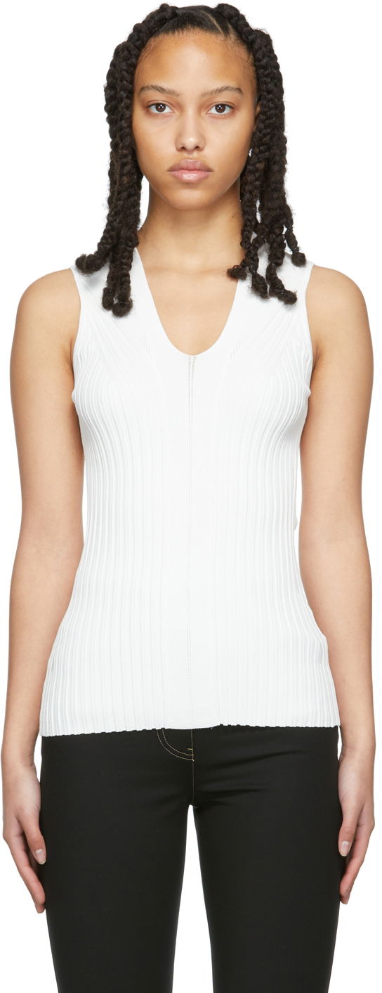 Helmut Lang Rib Knit Sleeveless Top