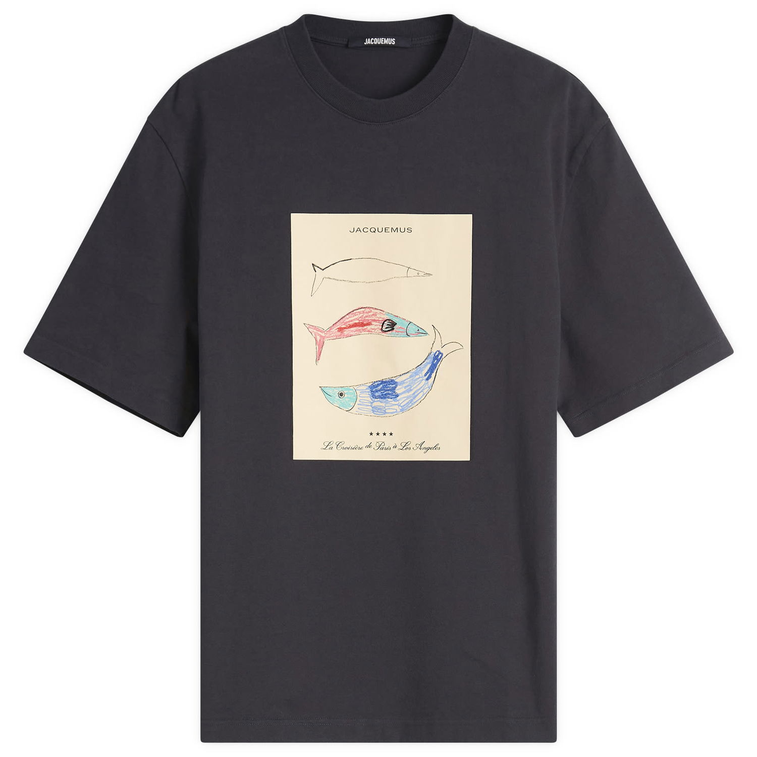 Tričko Jacquemus Jacquemus Le Marino T-Shirt Size L Čierna | 25E255JS319-2102-3AP, 0