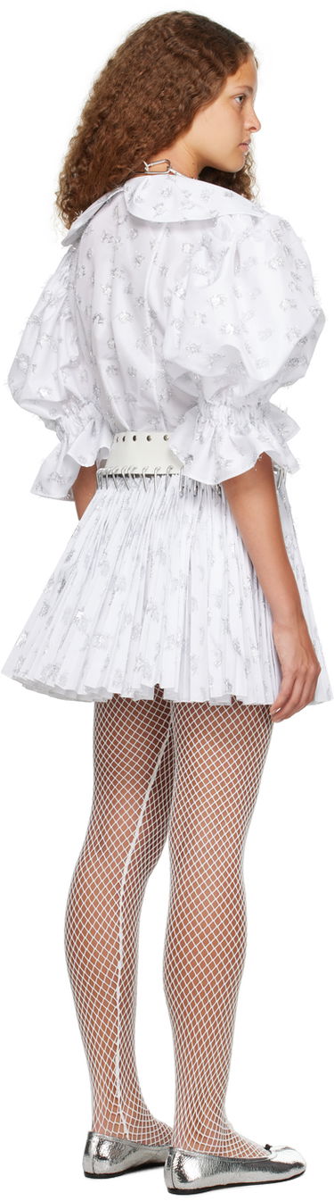 Sukňa Chopova Lowena Exclusive White Harpsichord Mini Dress Biela | 1292W, 2