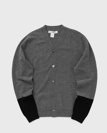 Sveter Comme des Garçons COMME des GARCONS SHIRT Contrast-Cuff Cardigan Šedá | FZ-N109-PER-3, 0