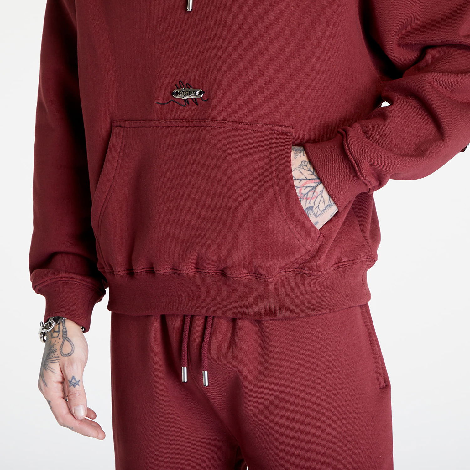 Mikina Footshop Everyday Hoodie Vínová | FTSHP_271, 1