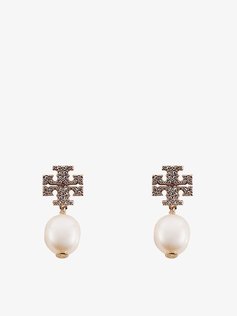 Náušnice Tory Burch Pearl Drop Earrings Metalická | 60525137