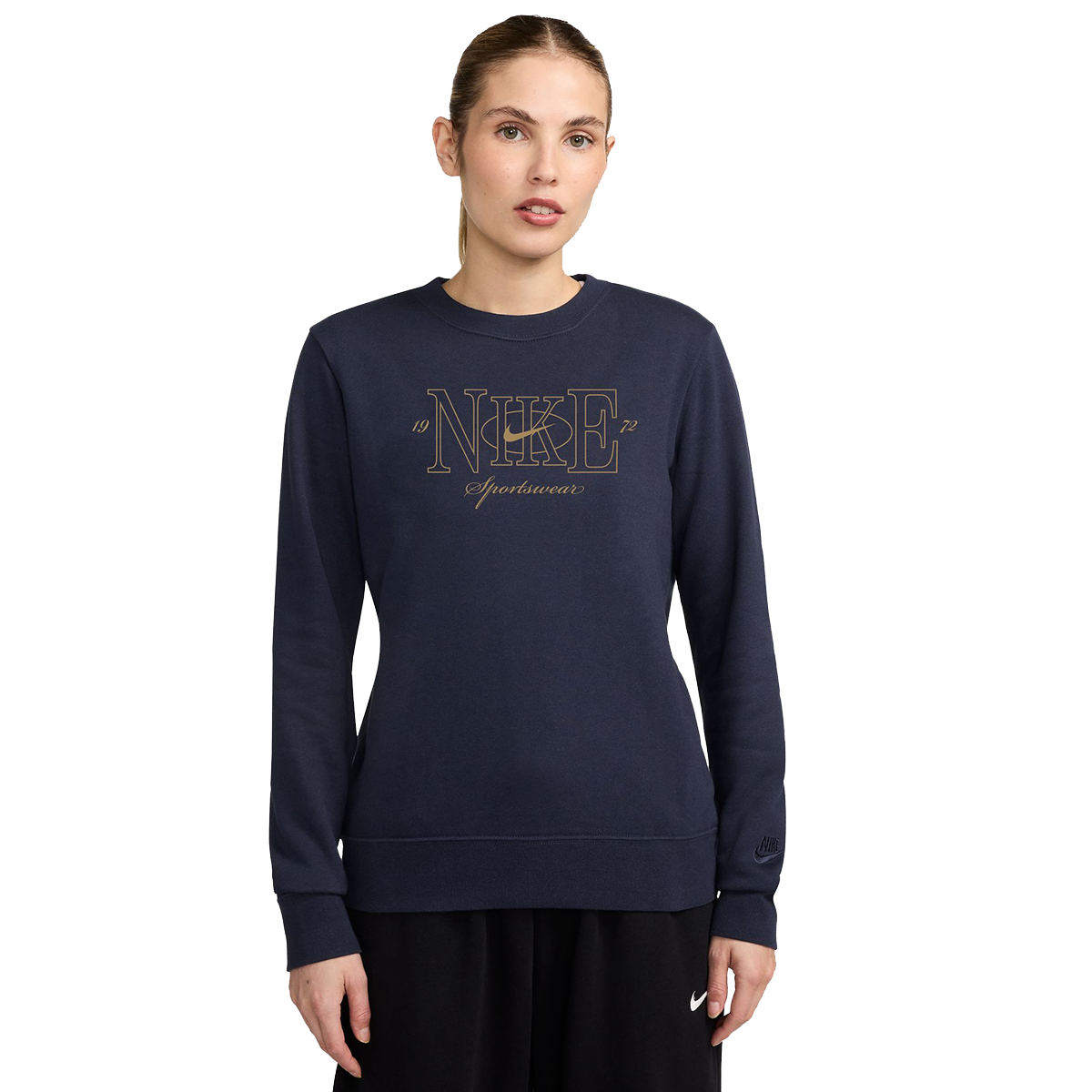 Mikina Nike Club Shine Crew Sweatshirt Navy | FV8057-451, 0