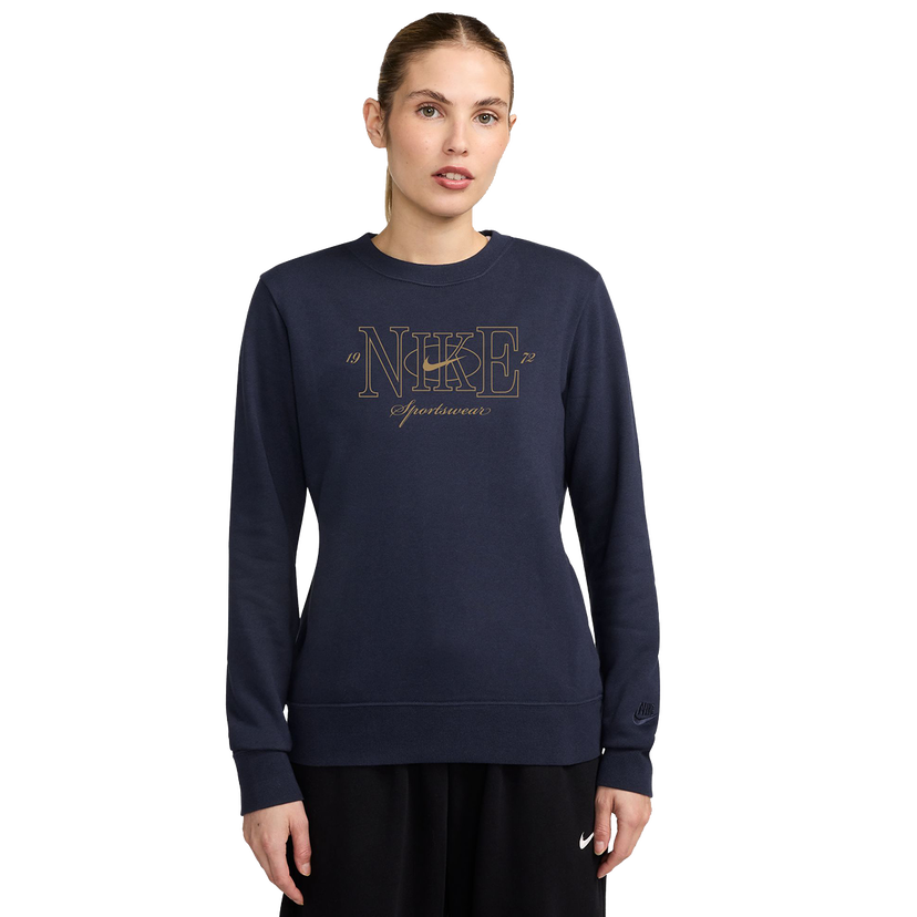 Mikina Nike Club Shine Crew Sweatshirt Navy | FV8057-451