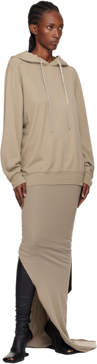 Mikina Rick Owens Concordians Oversized Hoodie Béžová | DS02E7241 JDBP, 3