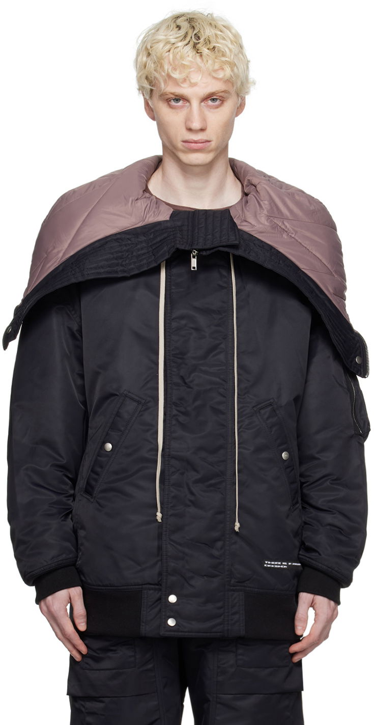Bunda Rick Owens DRKSHDW Hooded Bomber Jacket Čierna | DU02C5765 BRER1, 0