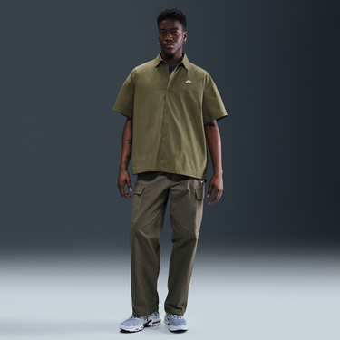 Košeľa Nike Nike Club Short Sleeve Button-Up Shirt Zelené | HJ2026-222, 1
