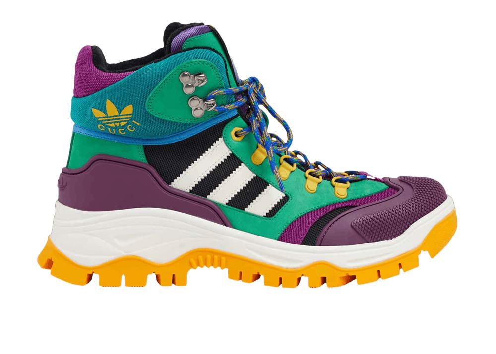 Tenisky a topánky Gucci x Adidas Laced Up Boots Purple Green Zelené | 721392 FAAW9 1089, 0
