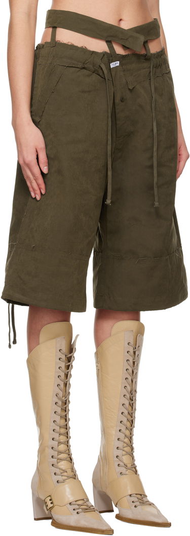 Šortky Ottolinger Ottolinger Baggy Cargo Shorts Zelené | 106-200406-01, 4