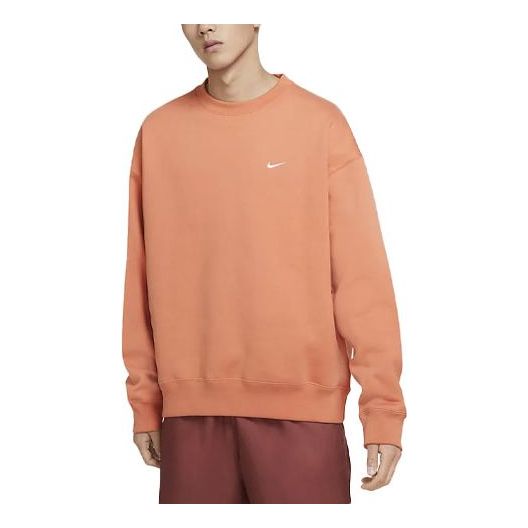 Mikina Nike Fleece Round Neck Pullover Oranžová | DA0318-863