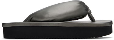 Starostlivosť o obuv Rick Owens Rick Owens Hollywood Lambskin Flip-Flops Šedá | RP01E7811 LLPM, 0