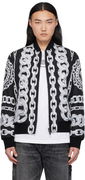 Versace Medusa Chains Reversible Bomber Jacket