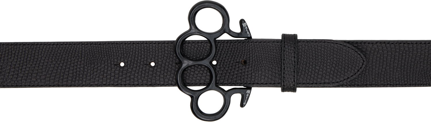 Opasok WACKO MARIA WACKO MARIA Johnny Leather Belt Čierna | JOHNNY-WM-BL05, 0