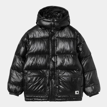 Prešívaná bunda Carhartt WIP Benson Puffer Hooded Jacket Čierna | I035370_9, 5