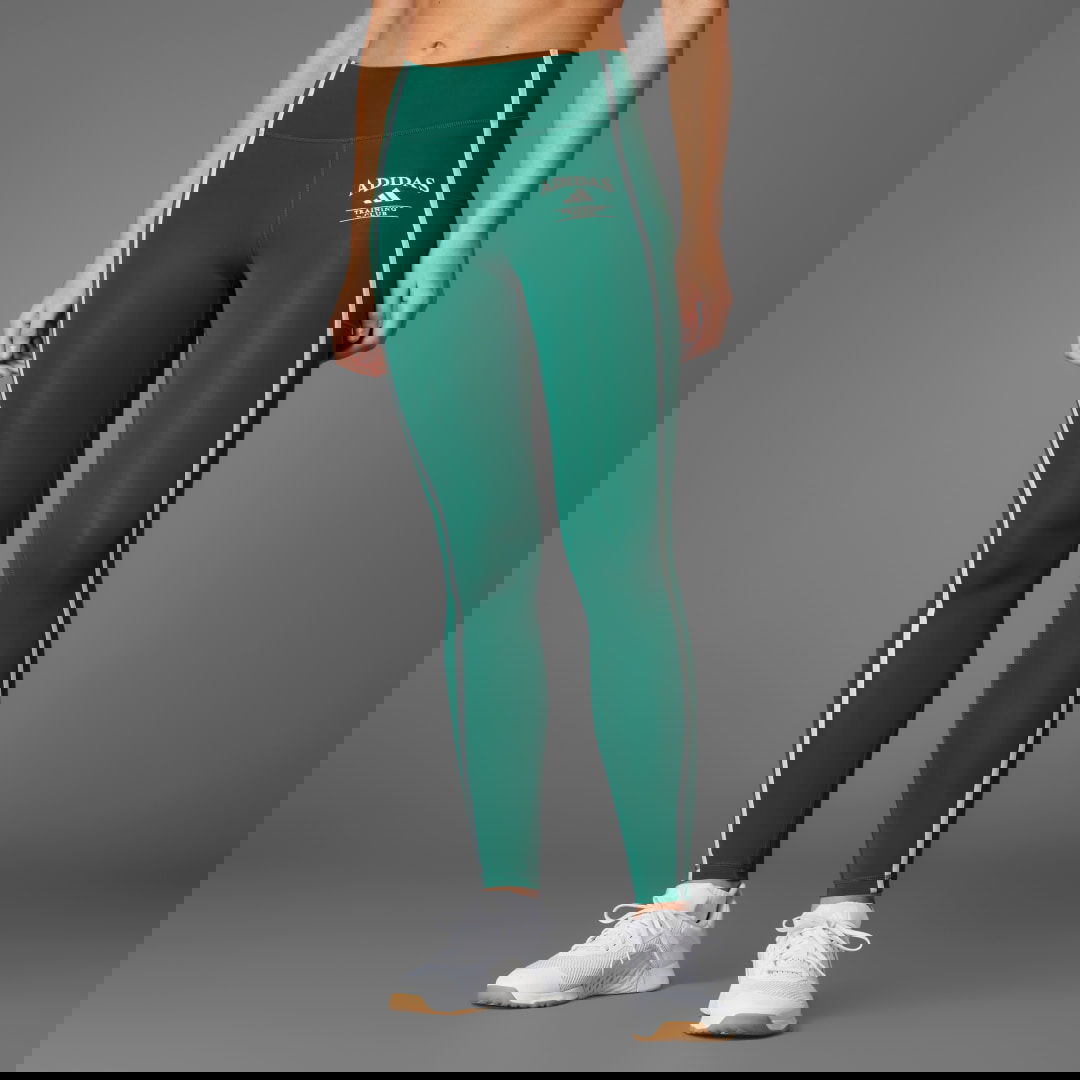 Legíny adidas Performance Optime Heritage Full-Length Leggings Zelené | JG6152, 0
