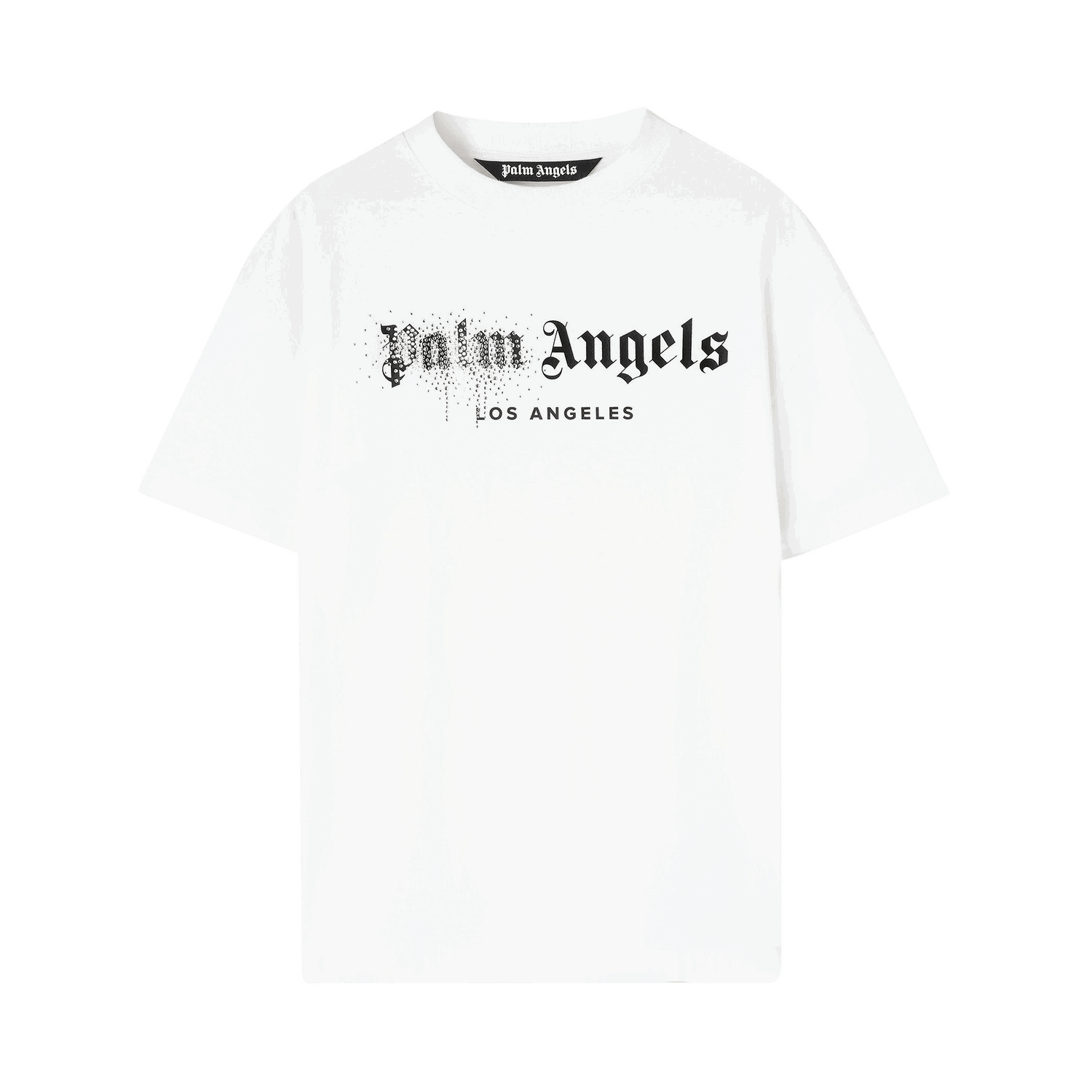 Tričko Palm Angels Rhinestone Sprayed Classic Tee Biela | PMAA001F22JER0120110, 0