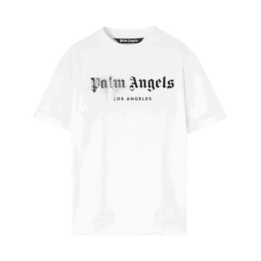 Tričko Palm Angels Rhinestone Sprayed Classic Tee Biela | PMAA001F22JER0120110, 0