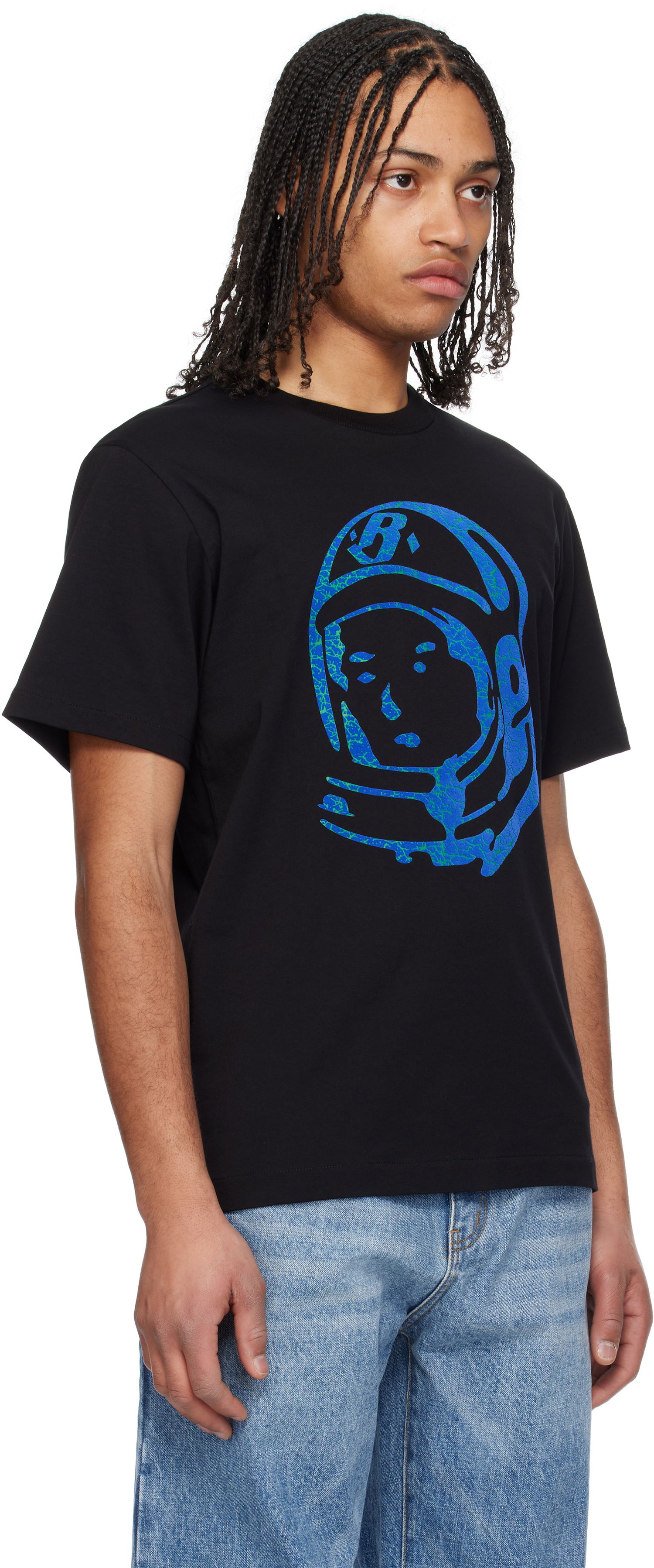 Tričko BILLIONAIRE BOYS CLUB Billionaire Boys Club Cracked Flock Print Astro T-Shirt Čierna | B25156, 1