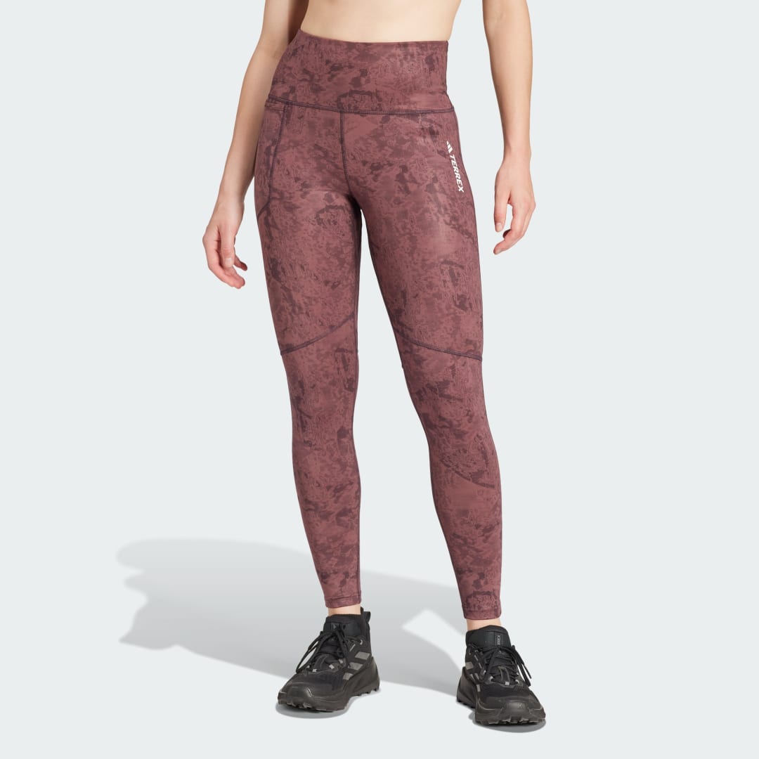 Legíny adidas Performance Terrex Multi Allover Print Leggings Fialová | IW9294, 0