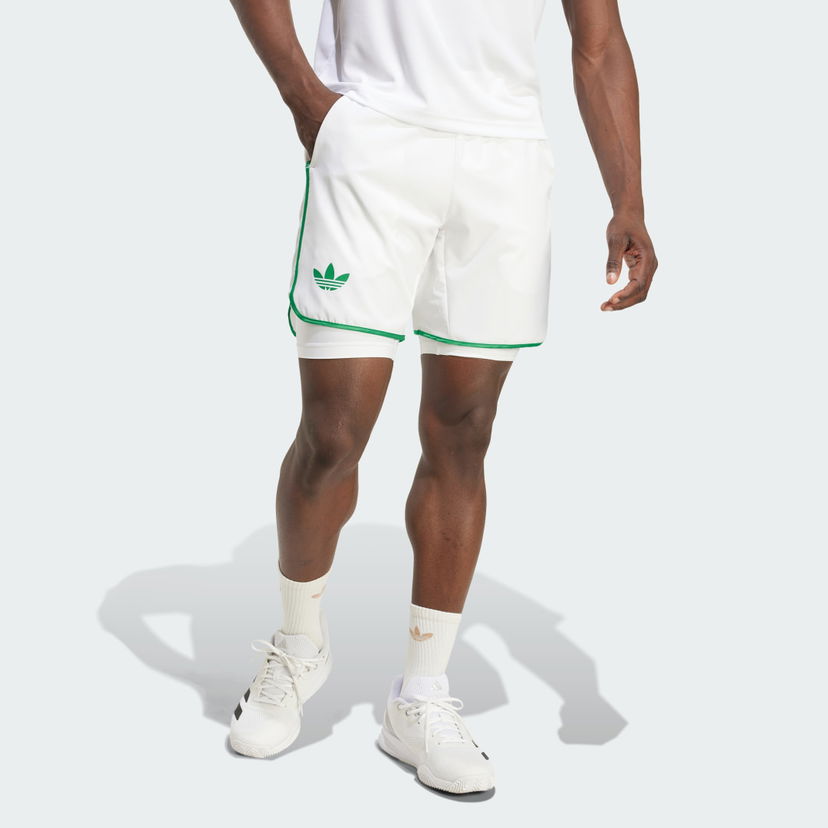 Šortky adidas Performance Tennis Layered Shorts Climacool Biela | JN0786