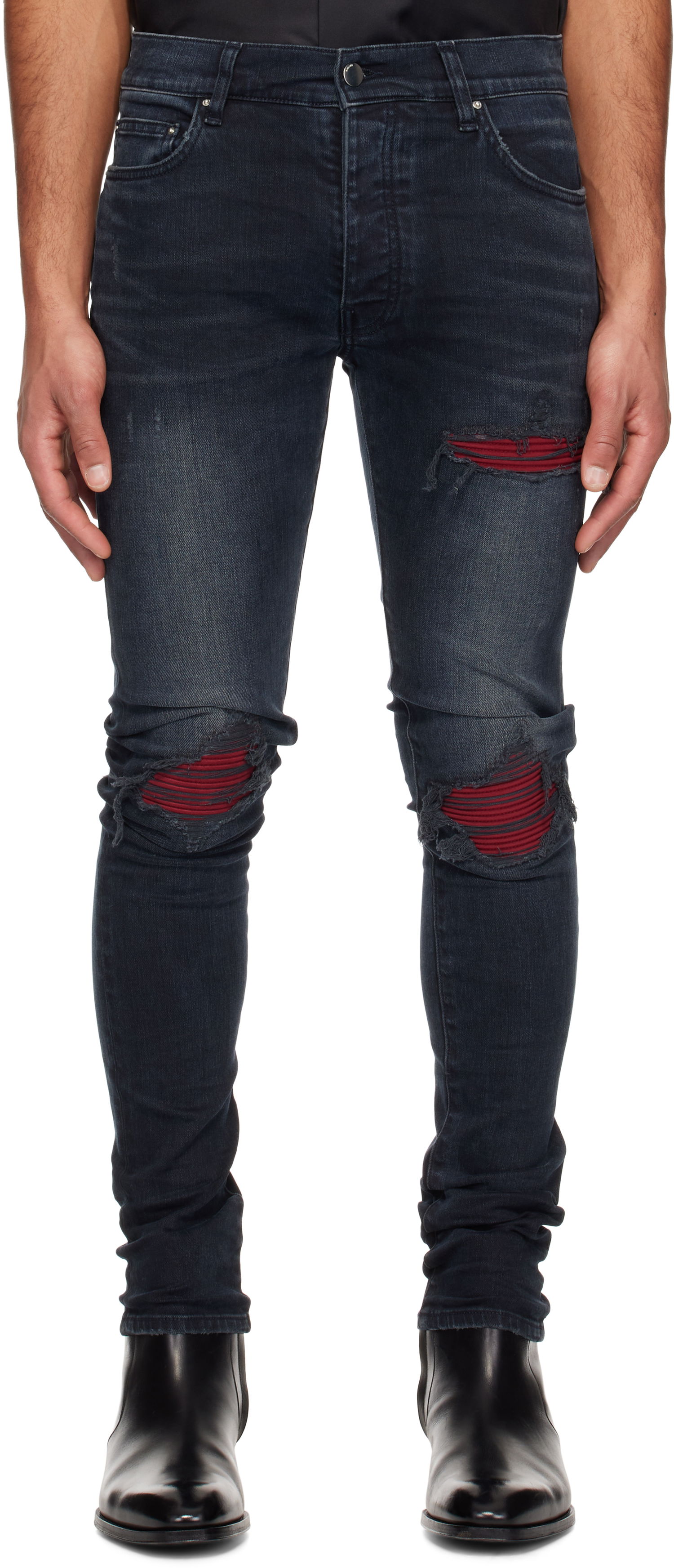 Džínsy AMIRI Indigo Ultrasuede MX1 Jeans Navy | AMDNSY1099, 0