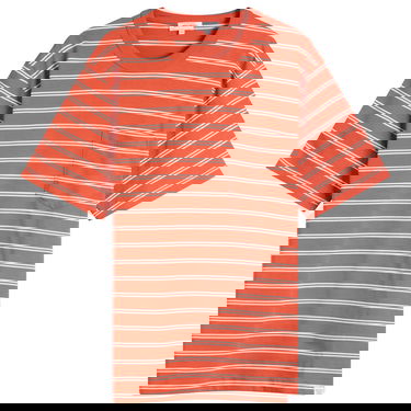 Tričko NORSE PROJECTS Holger Sailor Stripe Pocket Tee, Size L Oranžová | N01-0669-4016, 1