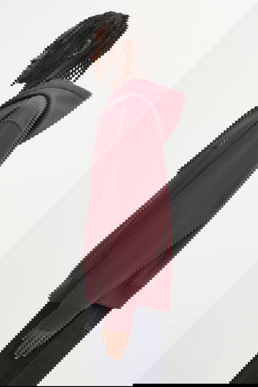 Mikina Carhartt WIP Plain Hooded American Script Sweat Vínová | I028279.33KXX, 1