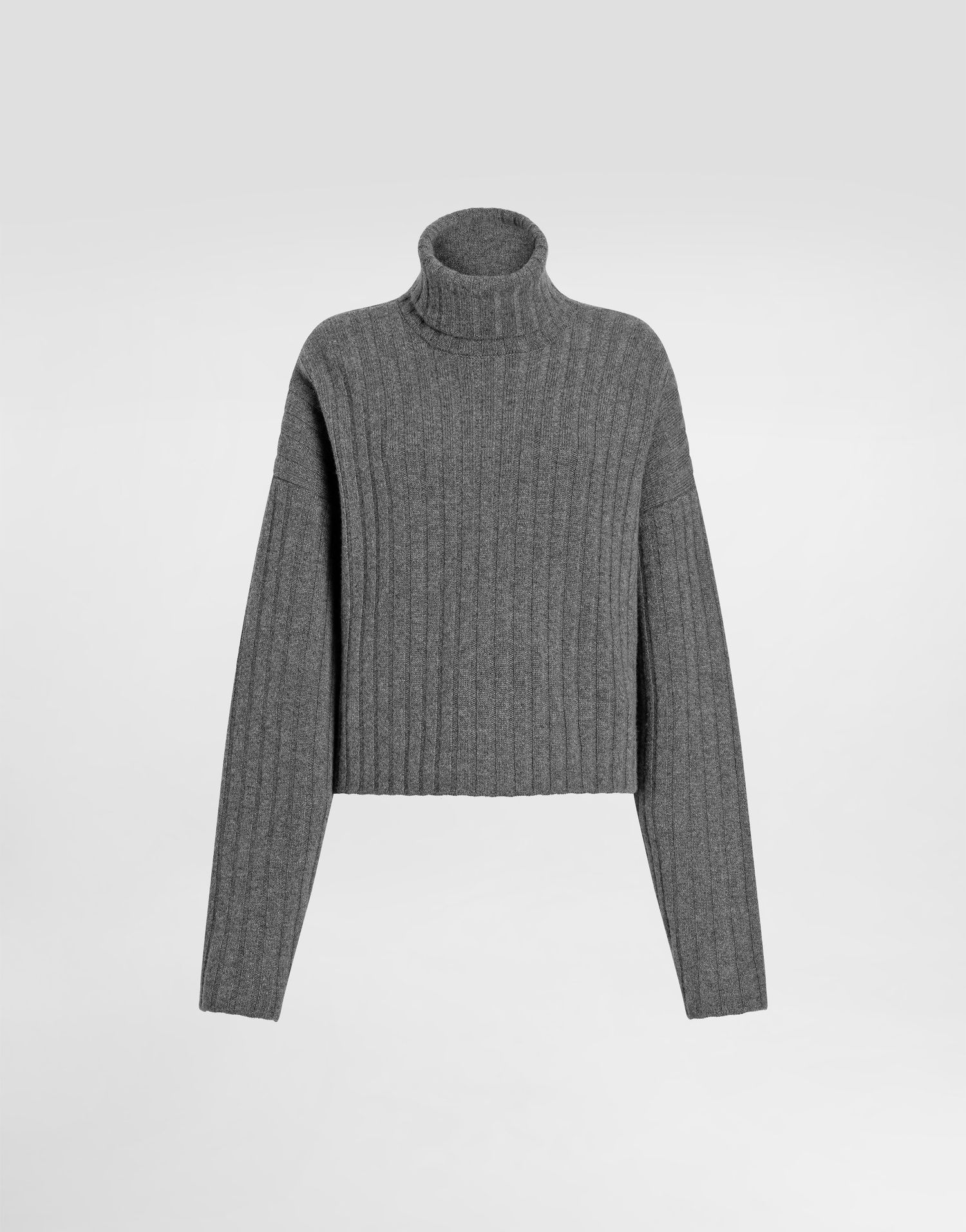 Sveter Dolce & Gabbana Dolce & Gabbana Cashmere Turtleneck Pullover Šedá | FXW49ZJBW0SN5822, 0