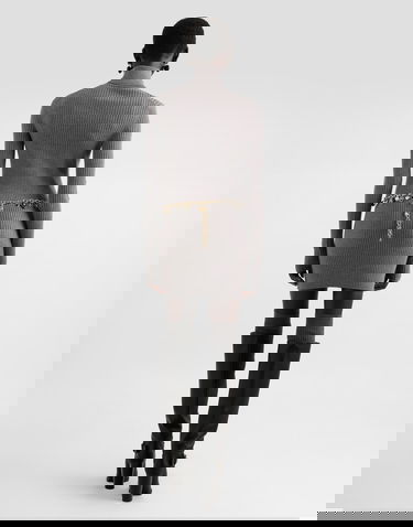 Šaty Dolce & Gabbana Dolce & Gabbana Turtleneck Long Wool Dress Šedá | FXS46TJDVDCN0497, 2