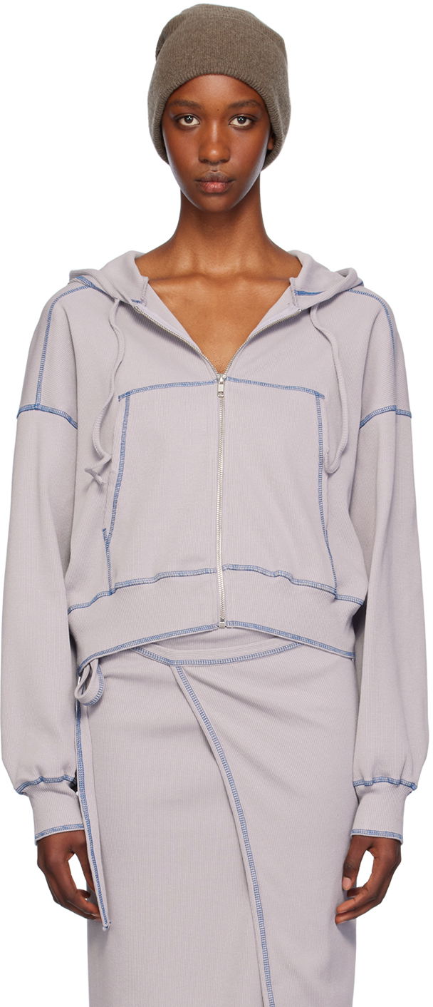 Mikina Baserange Way Zip-Up Hoodie Fialová | FWAH-CH-WI24, 0