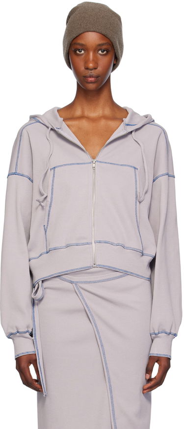 Mikina Baserange Way Zip-Up Hoodie Fialová | FWAH-CH-WI24, 0