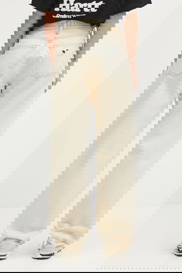 Džínsy Carhartt WIP Noxon High Waist Wide Leg Jeans Béžová | I031920.01SN, 2