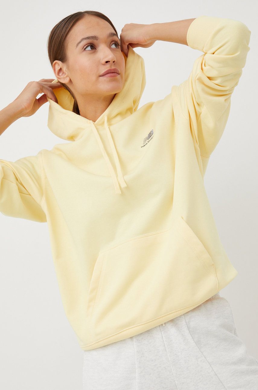 Mikina New Balance Uni-ssentials French Terry Hoodie Žltá | UT21500MZ, 0