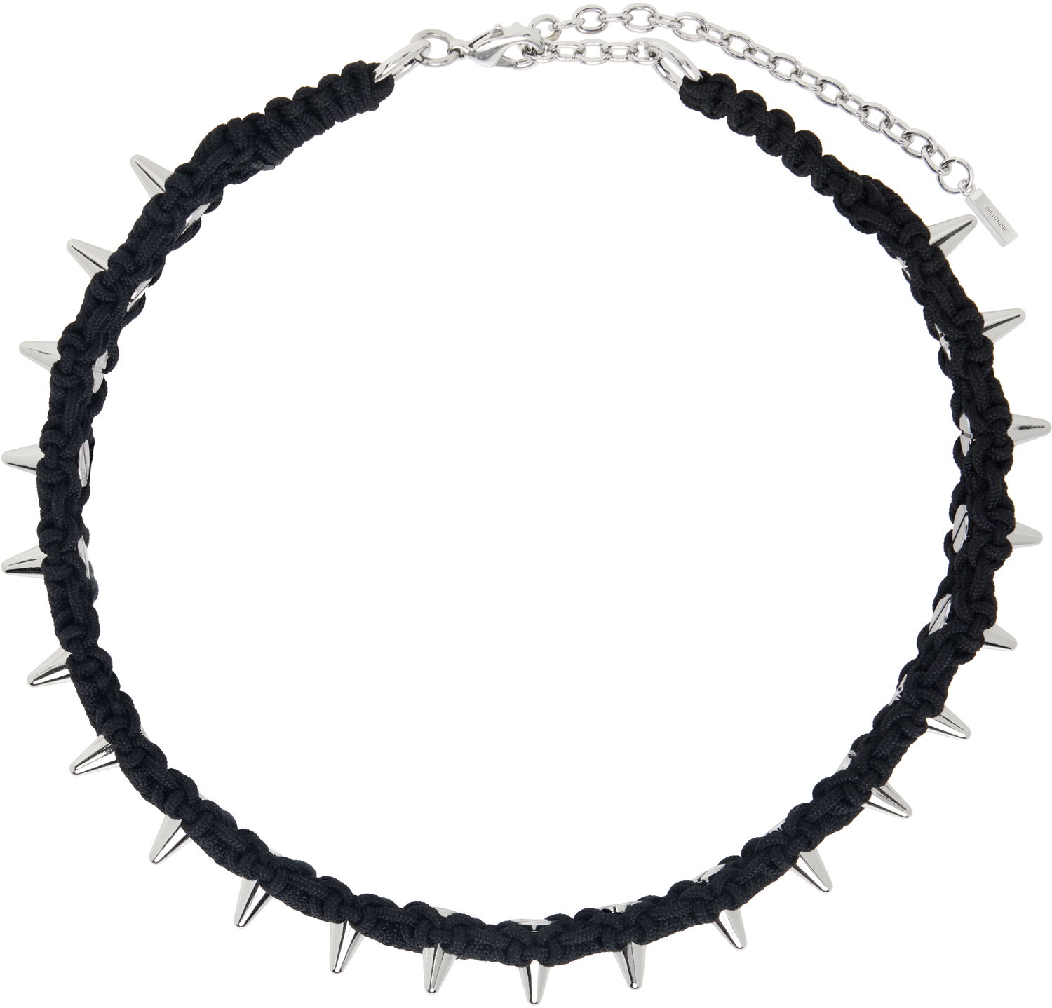 Náhrdelník We11done We11done Handmade Studded Noeud Choker Čierna | WD-AJ0-25-600-U-BK, 0