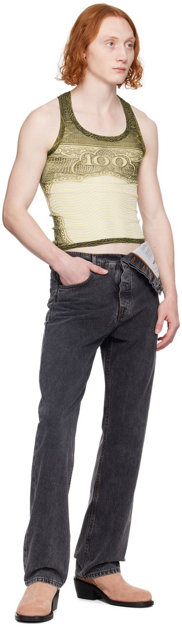 Tielko Jean Paul Gaultier Jean Paul Gaultier Sheer Tank Top Žltá | 24/25-U-DB025-T515-400300156, 3