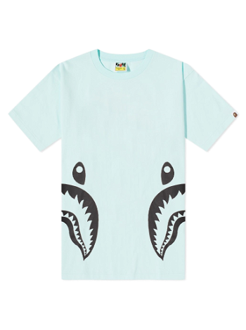 BAPE Bicolor Side Shark Tee 001TEI301027M-SAX