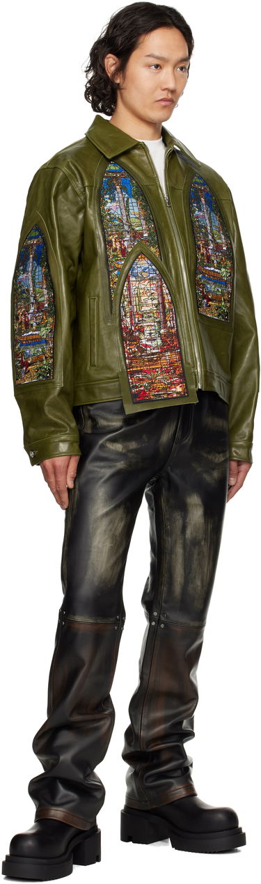 Bunda Who Decides War Who Decides War Eden Leather Jacket Zelené | 1131250011SS25, 3
