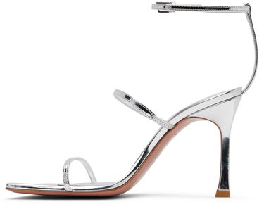 Doplnky Amina Muaddi Amina Muaddi Maya Heeled Sandals Metalická | MAYA SANDAL SR PATENT, 2