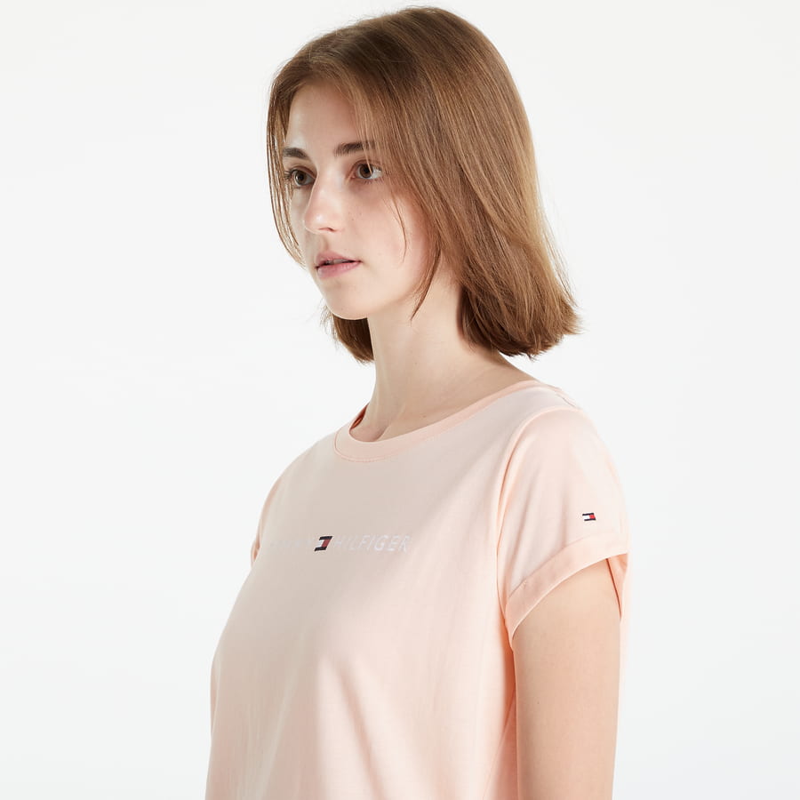 Tričko Tommy Hilfiger Logo Tee Ružová | UW0UW01618-TLR, 1