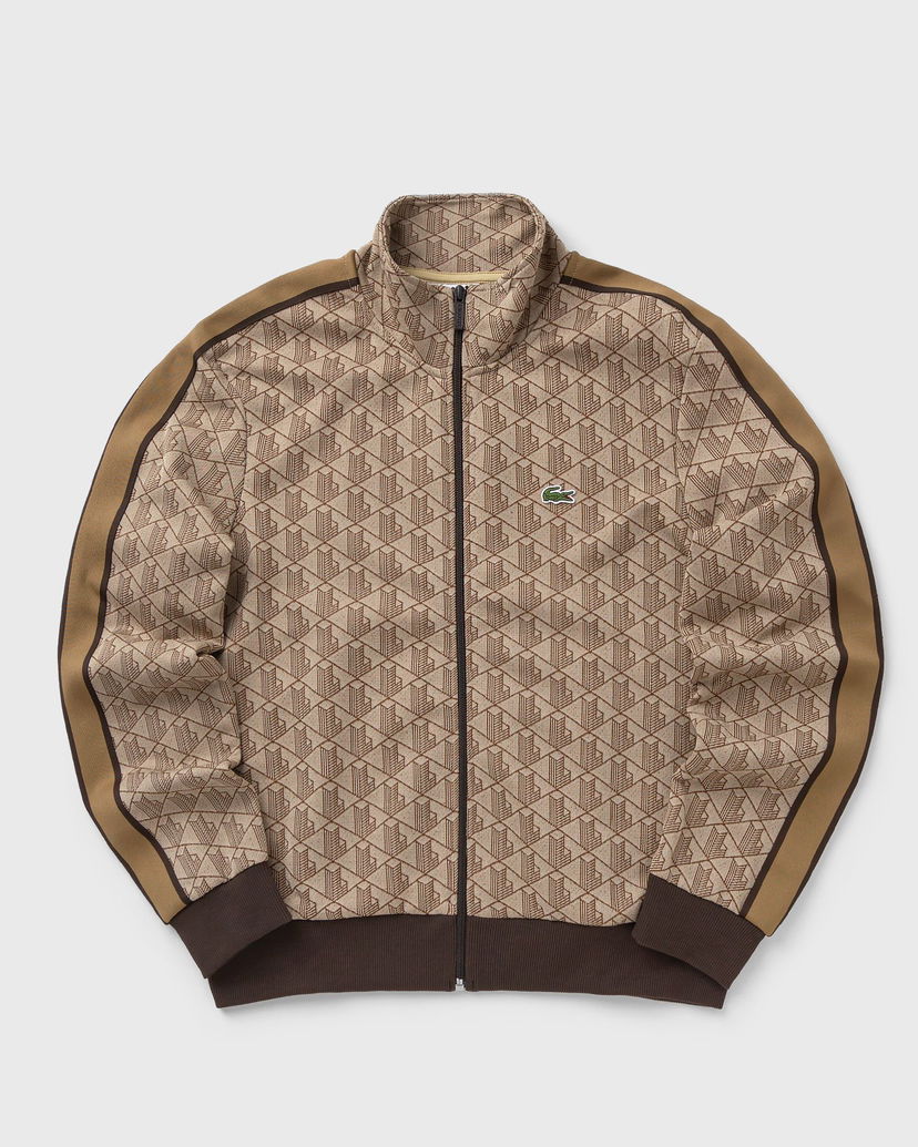Bunda Lacoste Monogram Track Jacket Hnedá | SH1368-6IR