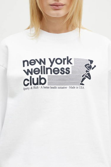 Sveter Sporty & Rich Sporty & Rich USA Wellness Club Sweatshirt Biela | ST071506128WH01, 3