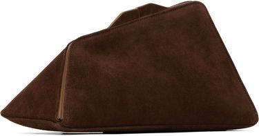Kabelka The Attico The Attico '8.30 PM' Oversized Suede Clutch Hnedá | 250WAH00001 LBT007AA, 2