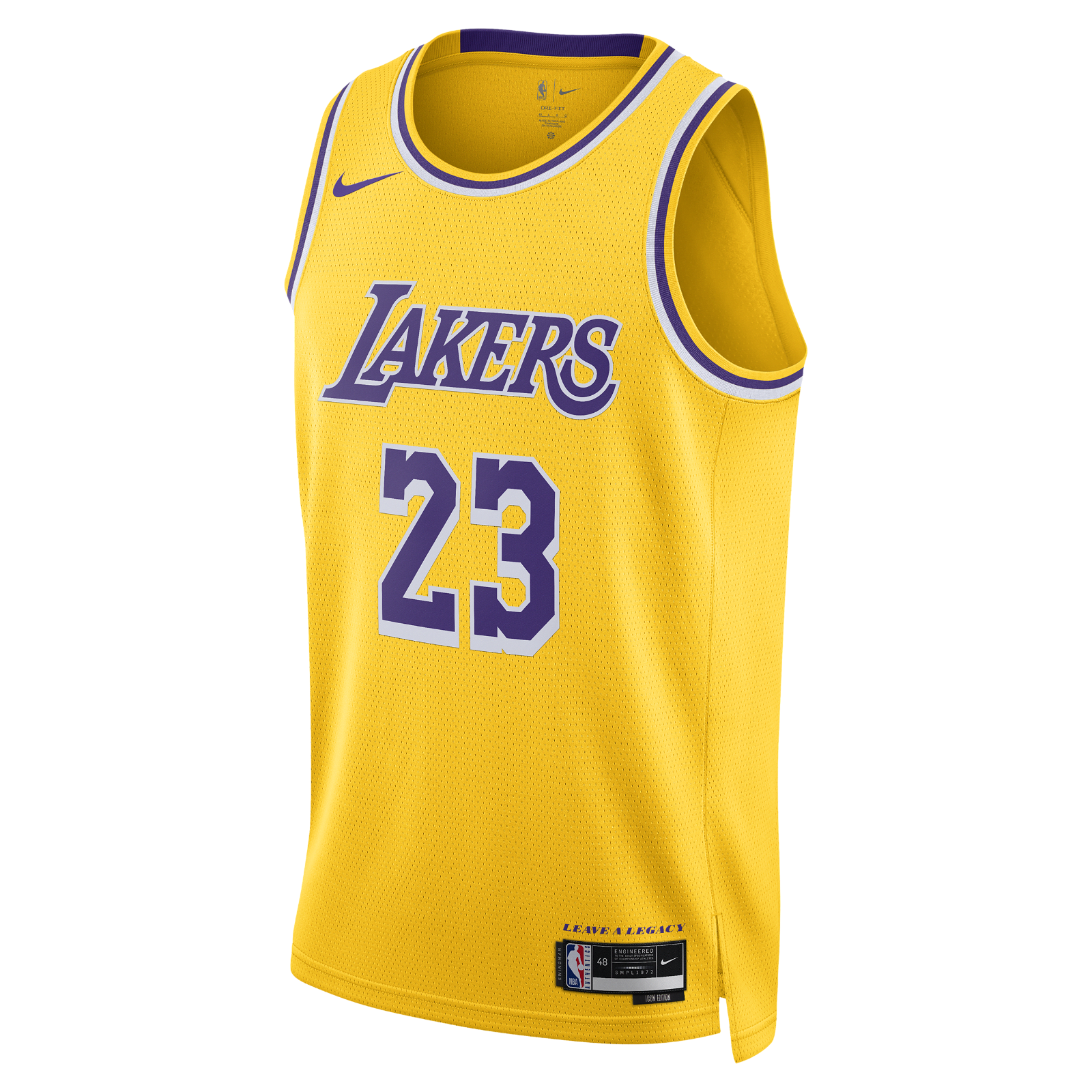 Dres Dri-FIT NBA Swingman Los Angeles Lakers Icon Edition 2022/2023 - Žlutá