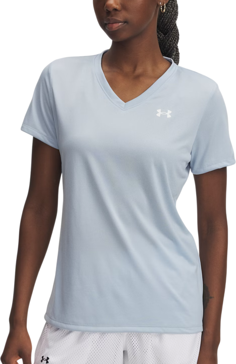 Tričko Under Armour Under Armour Tech Short Sleeve V-Neck T-Shirt Modrá | 1384229-453