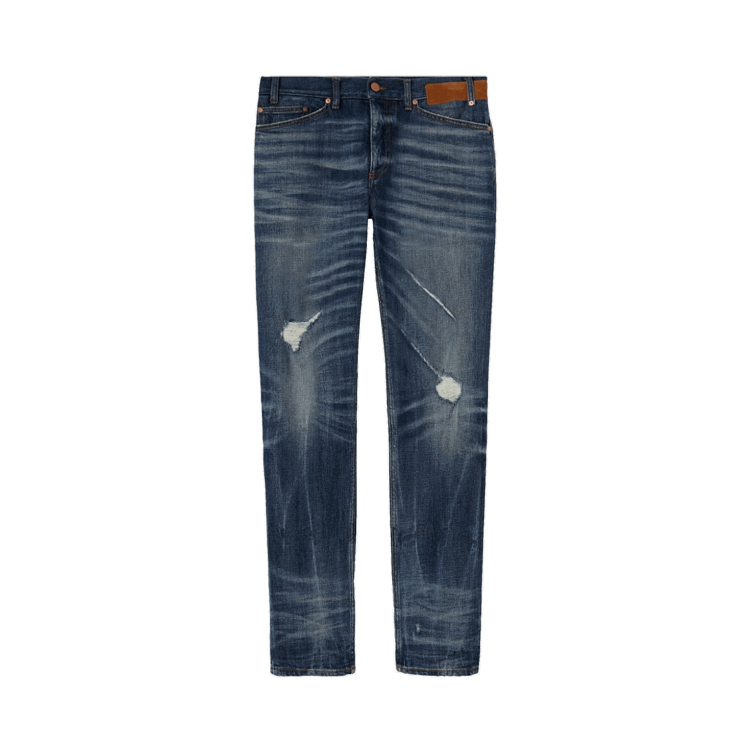 Džínsy Palm Angels Slim 5 Pockets Denim Jeans Navy | PMYA027S22DEN0014560, 0