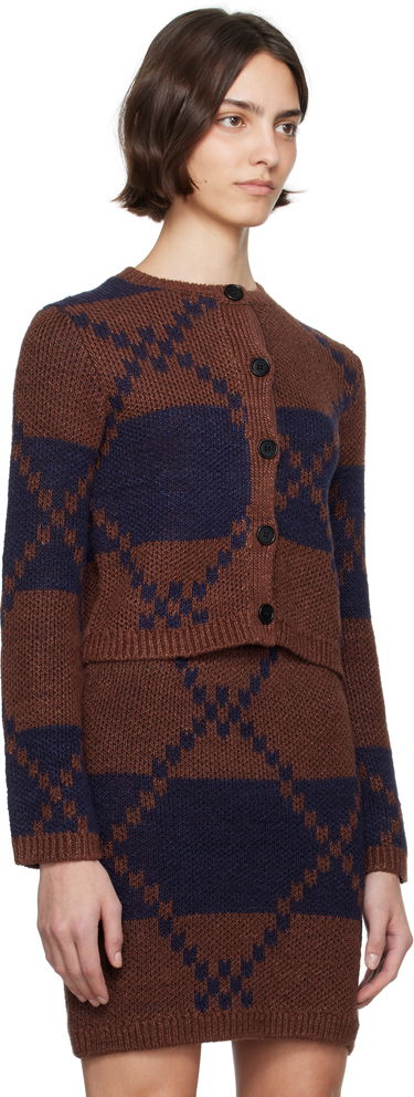 Sveter JW Anderson JW Anderson Fairisle Knit Cardigan Hnedá | KW1411-YN0439, 1