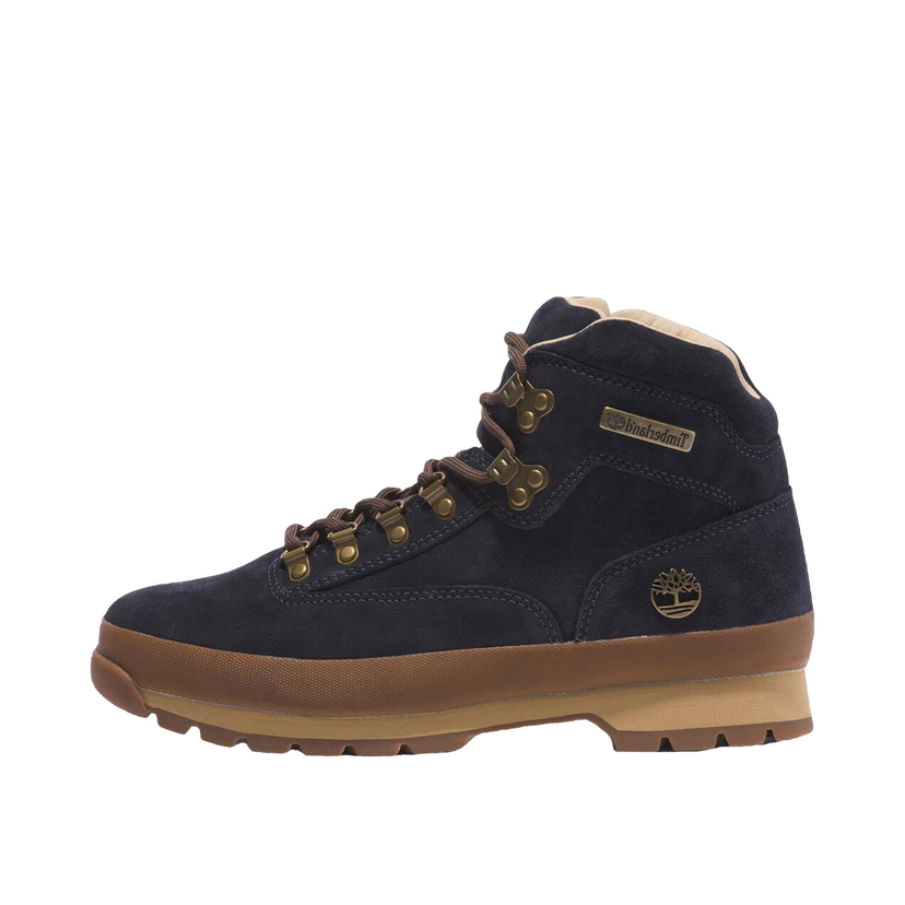 Tenisky a topánky Timberland Euro Hiker Mid Lace Up Dark Blue Suede Čierna | TB0A6839-EP3