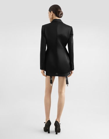 Sukňa Dolce & Gabbana Dolce & Gabbana Marquisette Corset Garter Skirt Čierna | F4C5CTGDC01N0000, 2