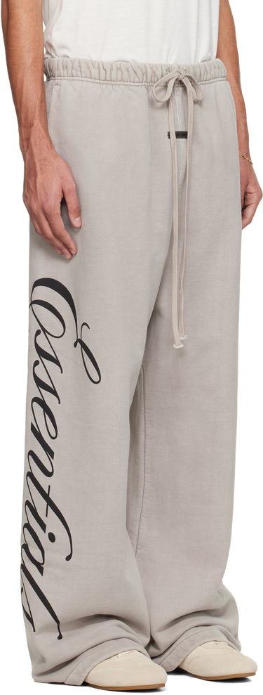 Tepláky Fear of God ESSENTIALS Holiday Script Logo Wide-Leg Heavy Fleece Lounge Sweatpants Béžová | 130HO258381F, 1