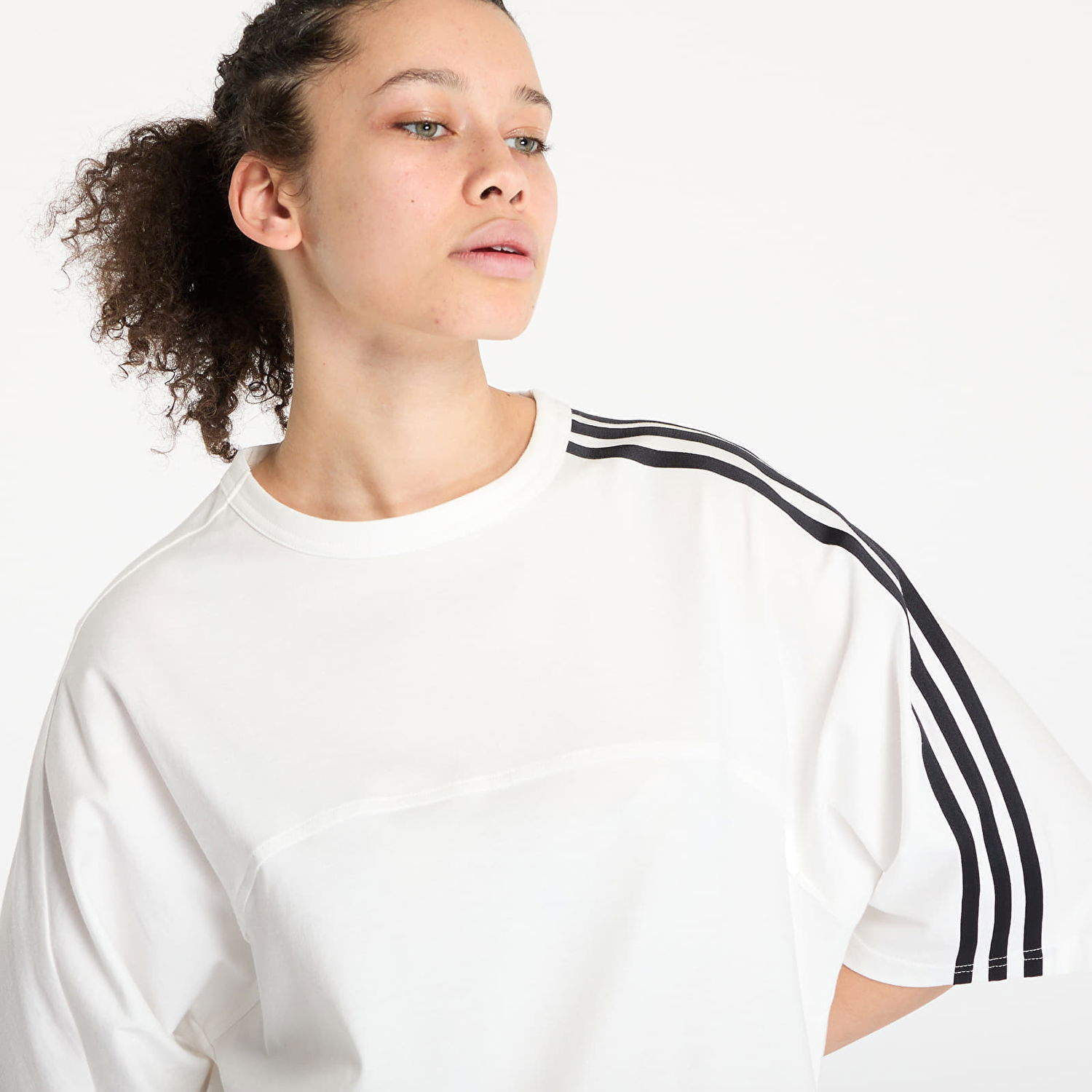 Šaty Y-3 Y-3 3-Stripes Short Sleeve T-Shirt Dress Biela | JM7845, 1
